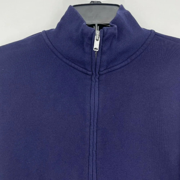 GAP Sweats Sweater Women's Sz XS Purple Pullover Half Zip Mock Neck Long Sleeves - Picture 4 of 8
